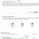 Facebook privacy settings