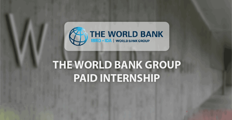 World Bank Paid Internship (Summer) 2022 for Young Professionals