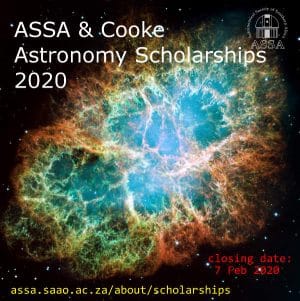 ASSA and Cooke Astronomy Scholarship 2022/2023 for Study in Southern Africa