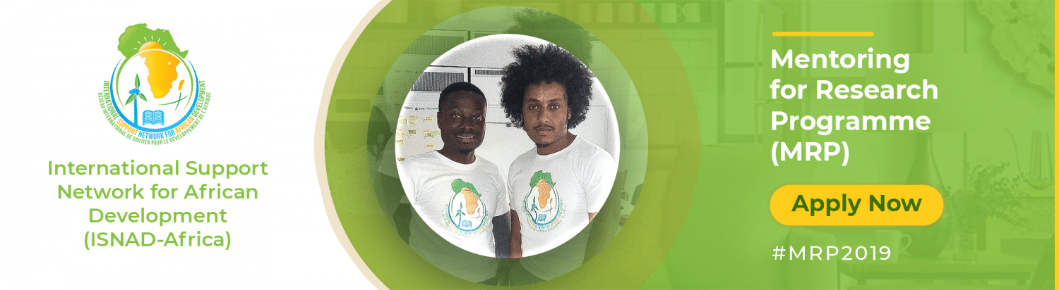 ISNAD-Africa Mentoring for Research Programme 2022 for African Students