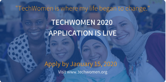 US Government TechWomen Program 2023 for Women in STEM (Science, Technology, Engineering and Math) Fields