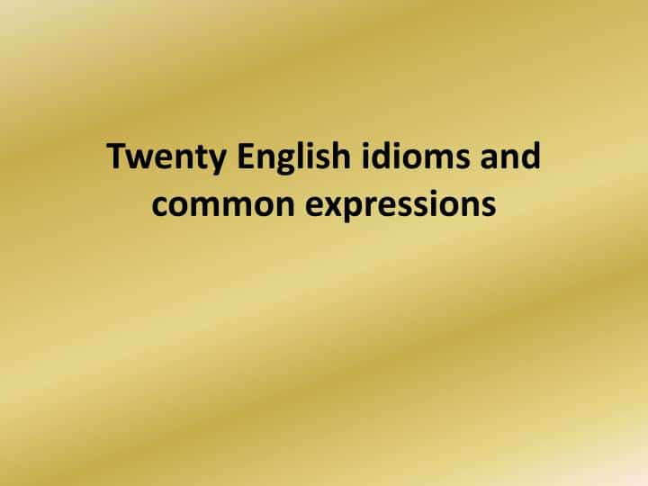 English Expressions