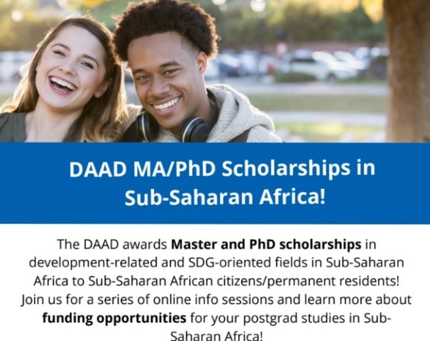 Numerous DAAD Southern Africa Masters & PhD Scholarships 2024/2025 for Sub-Saharan African Students