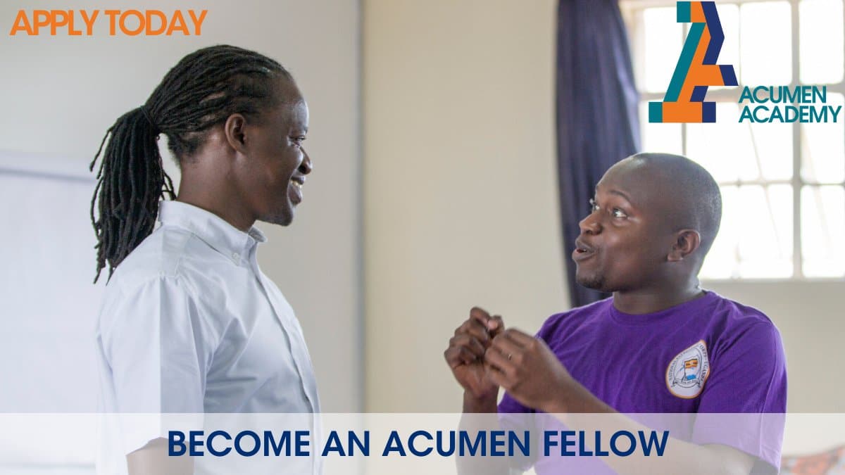 Acumen East Africa Fellows Program 2024 for Emerging Leaders