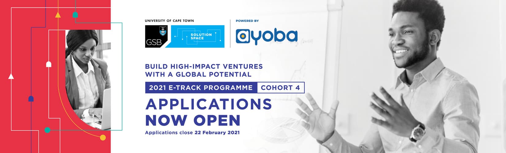 UCT GSB Solution Space/Ayoba e-Track Programme 2023 for African Entrepreneurs