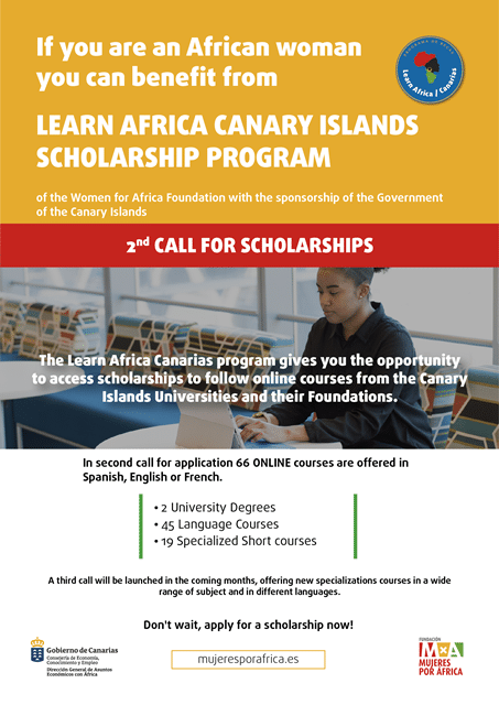 Learn Africa Canary Islands Scholarship Program 2022 for African Women