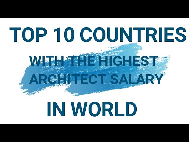 Countries With the Highest Salaries for Architects