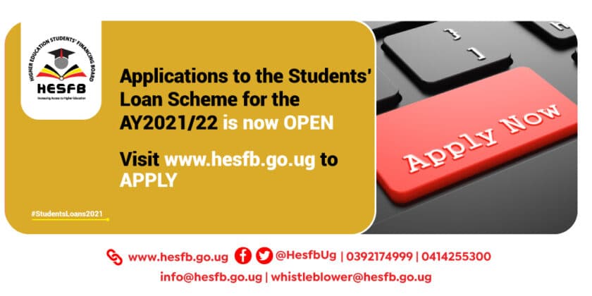 Ugandan Higher Education Students Financing Board (HESFB) 2021/2022 Loan Scheme Application