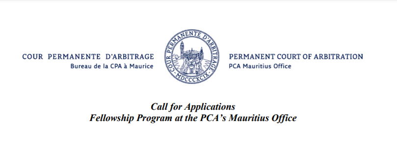 Mauritius Permanent Court of Arbitration (PCA) Fellowship Program 2022 for African Students