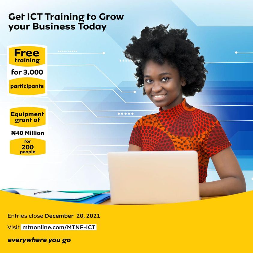 MTN Nigeria ICT & Business Skills Training Program 2021 for Young Nigerians