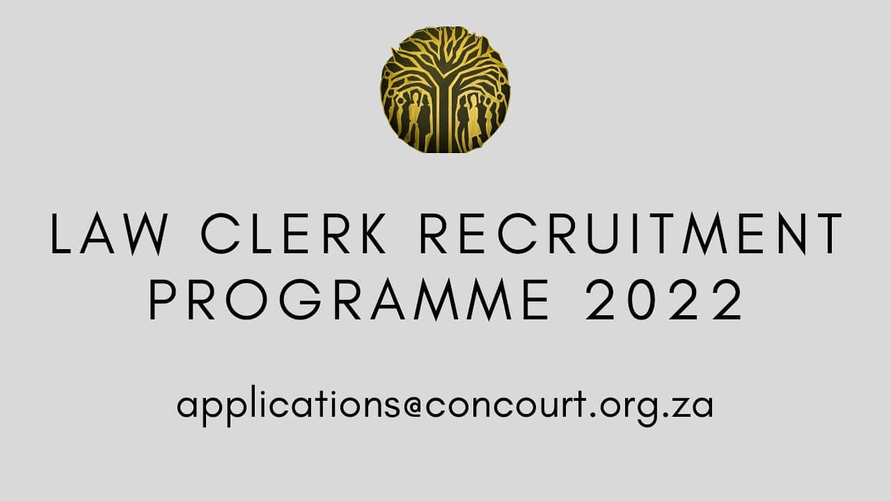 Constitutional Court of South Africa 2022 Call for Law Clerks