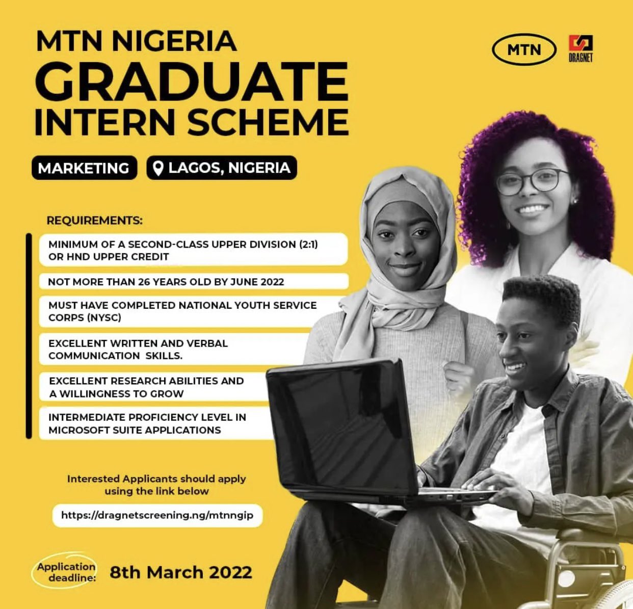 MTN Nigeria Internship 2022 for Graduate Nigerians