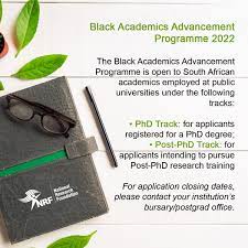 Black Academics Advancement Programme (BAAP) 2022 for Black South African Academics