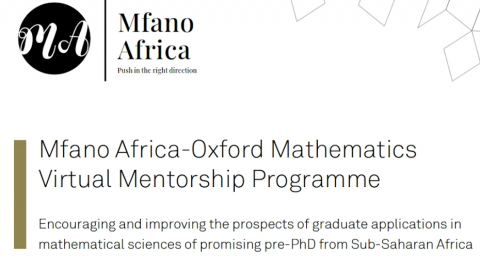 Mfano Africa Oxford Virtual Mentorship Programme 2023 for African pre-PhD Students