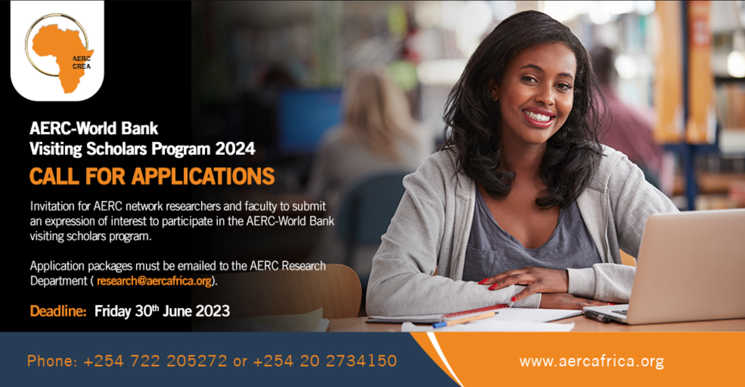 AERC World Bank Visiting Scholars Program 2024 – Call for applications