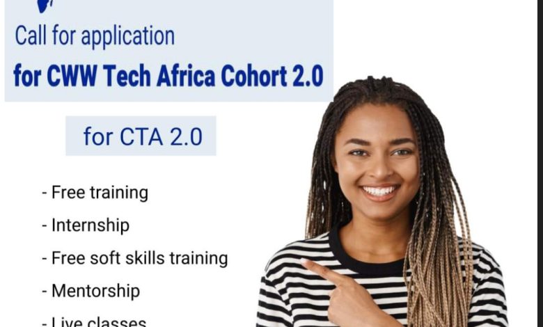 CWW Tech Africa Training & Internship Program 2022 for Young Africans