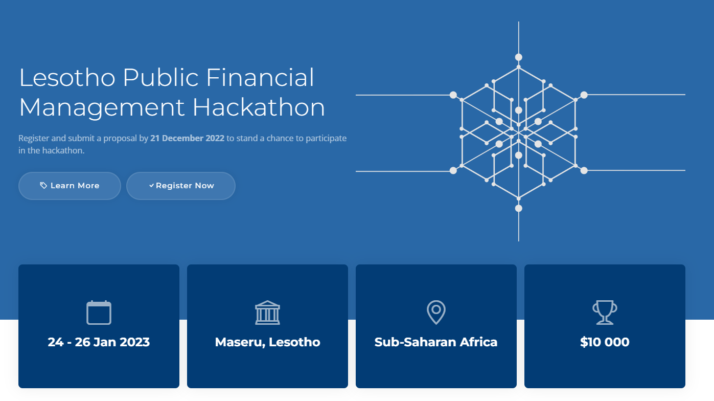 Lesotho Public Financial Management Hackathon 2022 for Sub-saharan Africa