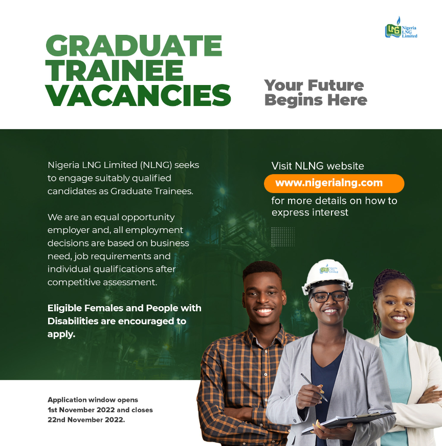 Nigeria LNG Limited (NLNG) Graduate Trainee Program 2023 for Young Nigerians