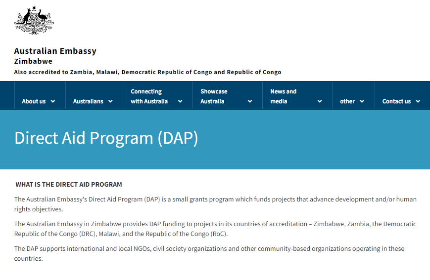 Australian Government Direct Aid Program (DAP) 2023 for African Countries