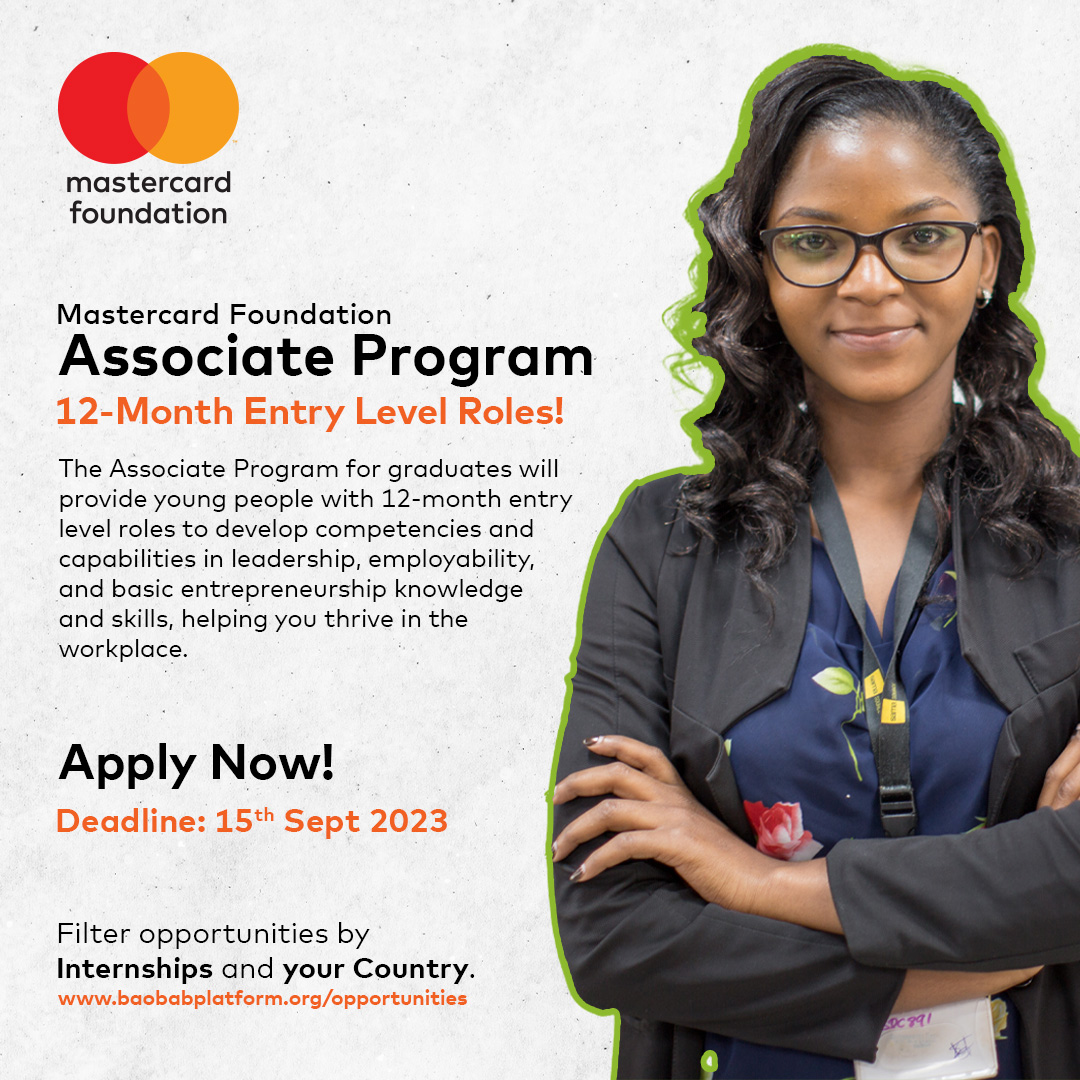 Start Your Career With Mastercard Foundation Associate Program (Paid) 2024 – Now Open