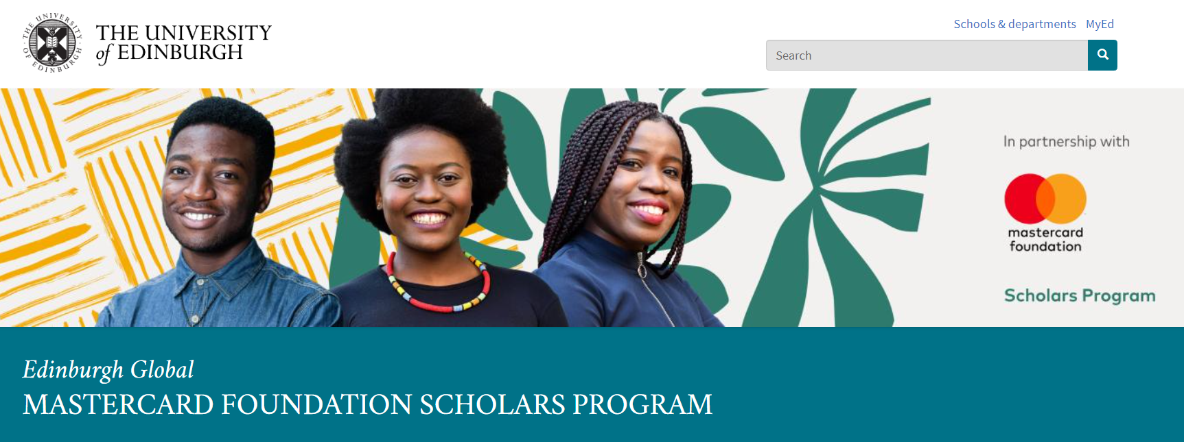 Mastercard University of Edinburgh (Online & Onsite) Masters Scholarships 2024/2025 for African Students
