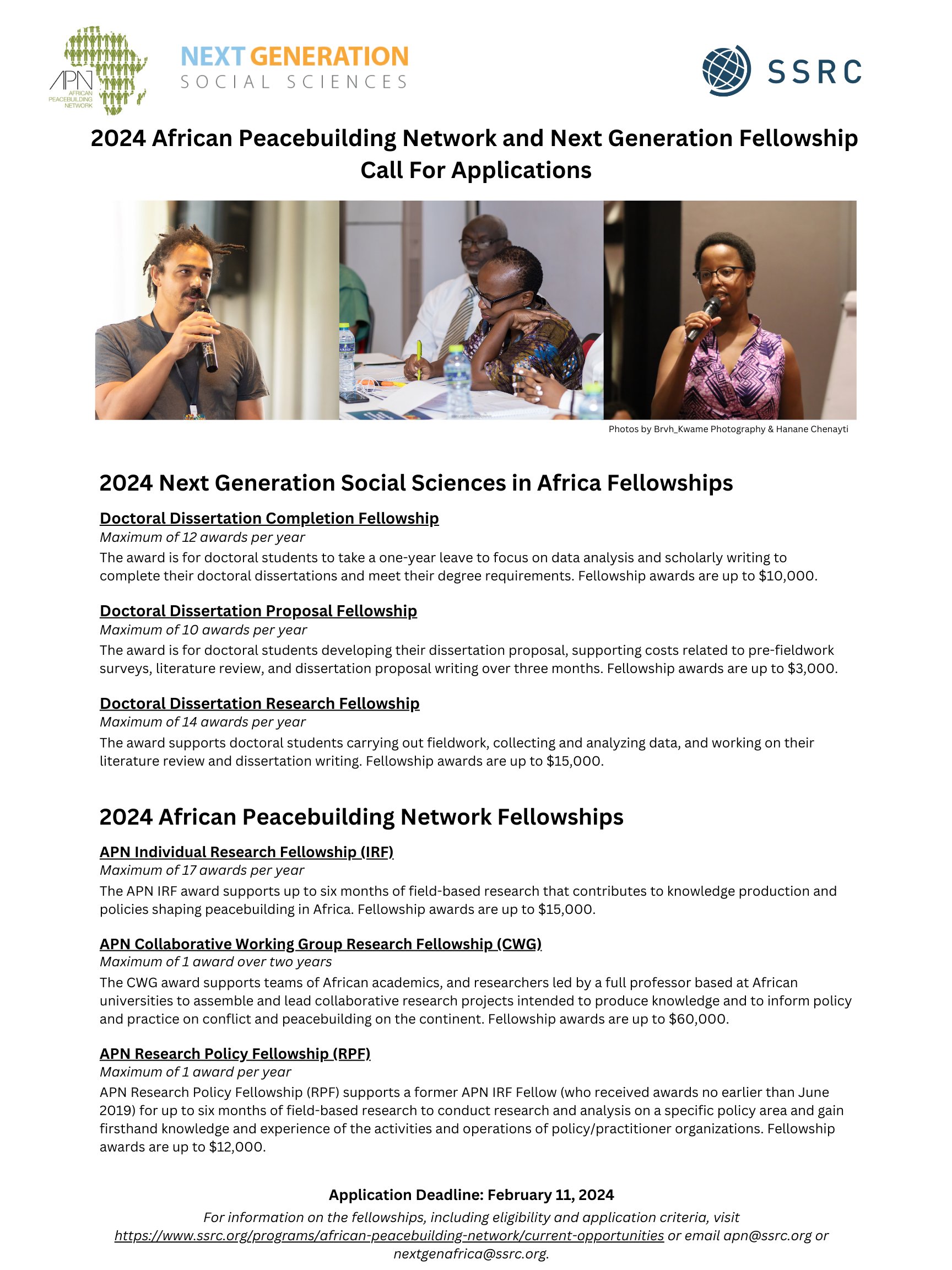 dissertation fellowships social science