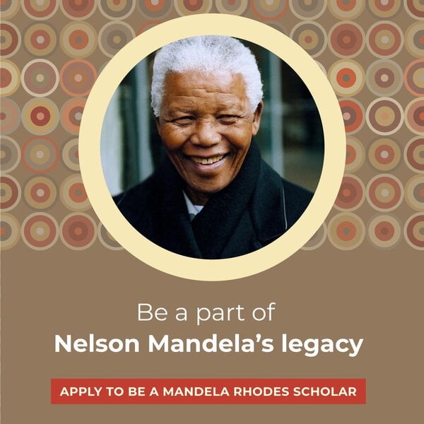 5 DAYS TO GO: Mandela Rhodes Scholarships 2025 for African Students to Study at South African Universities