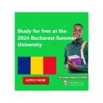 Study for free with the 2024 Bucharest Summer University