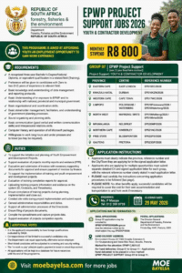 DFFE Expanded Public Works Programme EPWP 2026 Project Support - Call ...