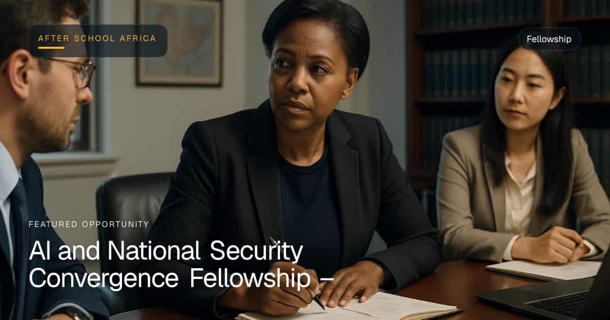 AI and National Security Convergence Fellowship 2026/27 in the USA